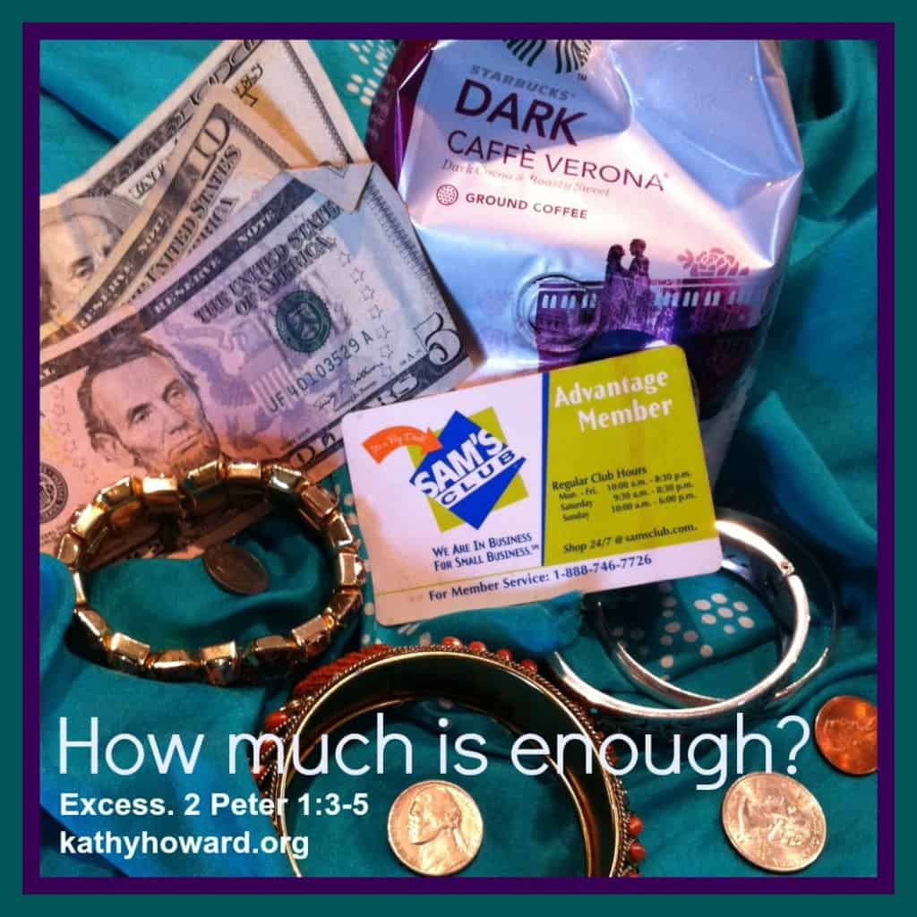 excess, materialism