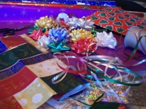 Christmas, wrapping, busyness