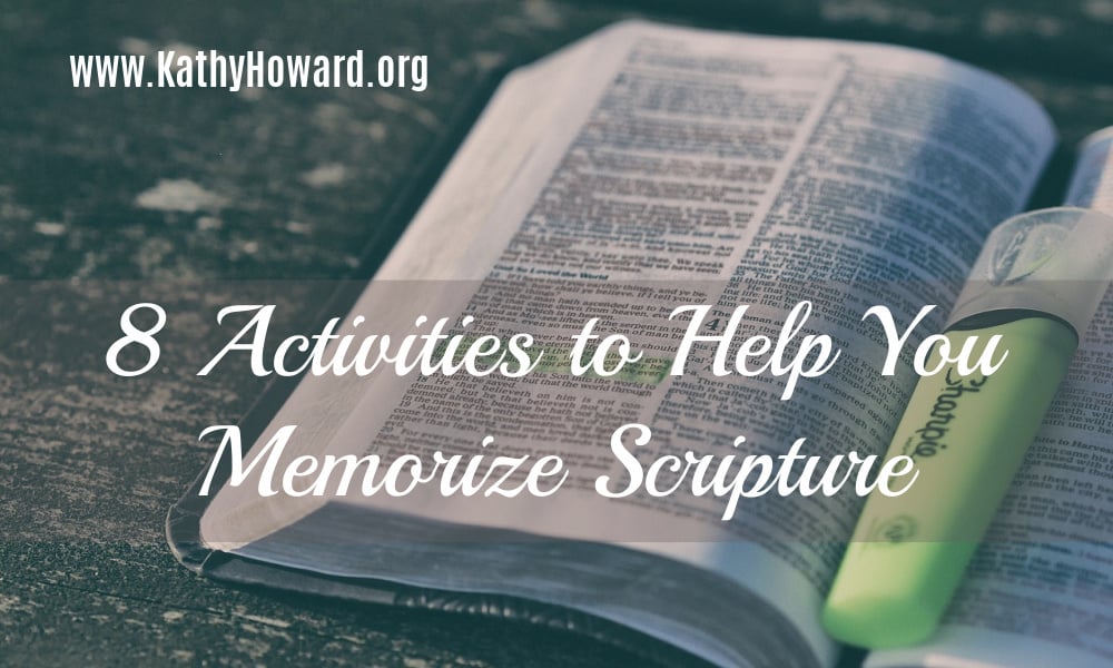 8 Activities to Help You Memorize Scripture