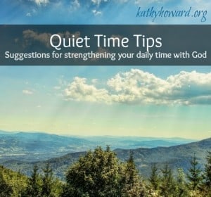 Quiet time tips