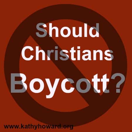 Should Christians Boycott?