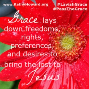 Grace lays down