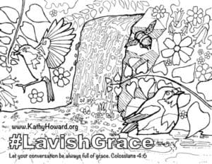 Lavish Grace Coloring Sheet