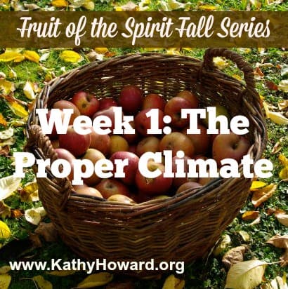 Fruit of the Spirit Week 1: The Proper Climate