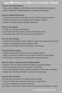 Terrorist Attack Prayer Guide