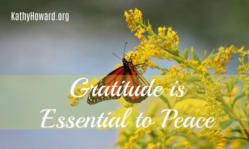 Gratitude is Essential to Peace